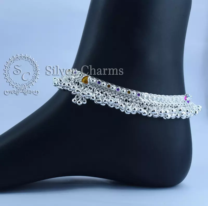 Silver Anklets for Temple Visits Silver Anklets for Temple Visits