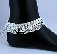 Silver Anklets for Western Wear Silver Anklets for Western Wear