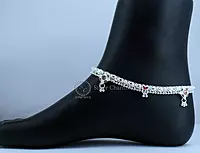 Silver Payal with Delicate Design Silver Payal with Delicate Design